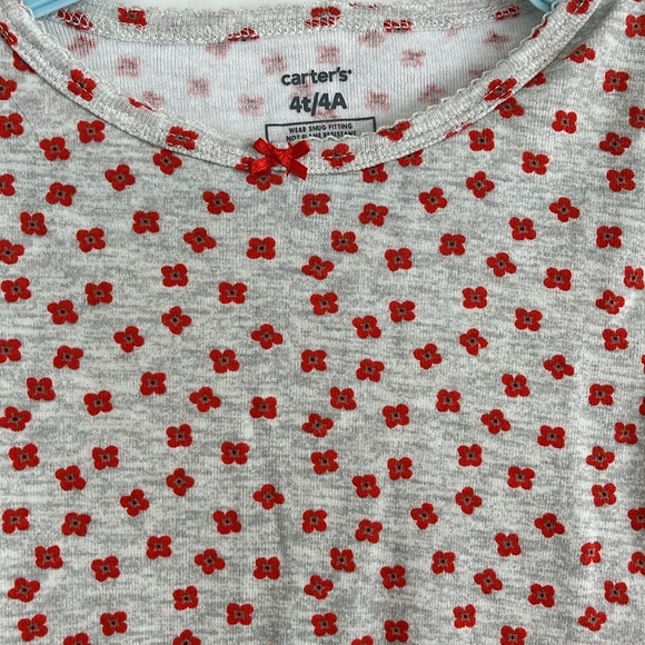 Carter’s floral long sleeve t shirt size 4t - Picture 3 of 4